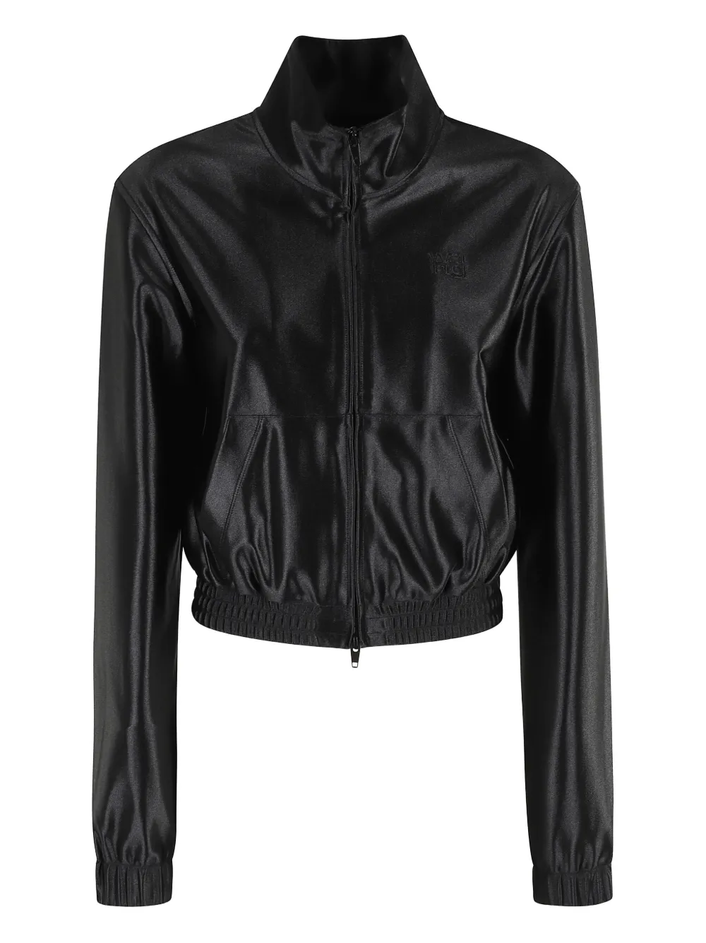 Alexander Wang logo-embellished elastic-waist jacket Zwart