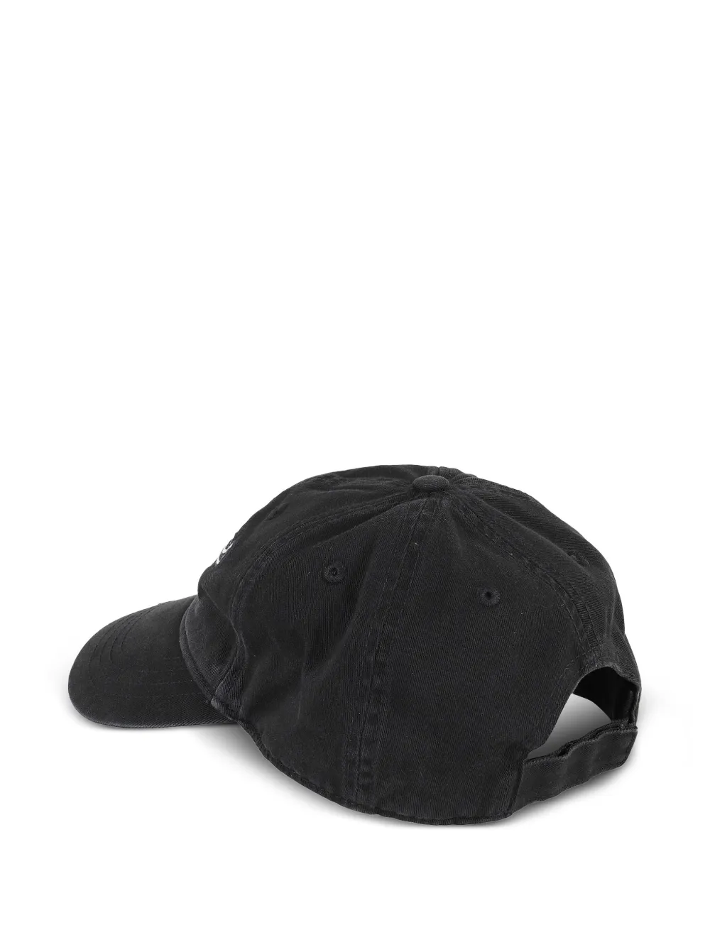 The Attico Honkbalpet met geborduurd logo - Zwart