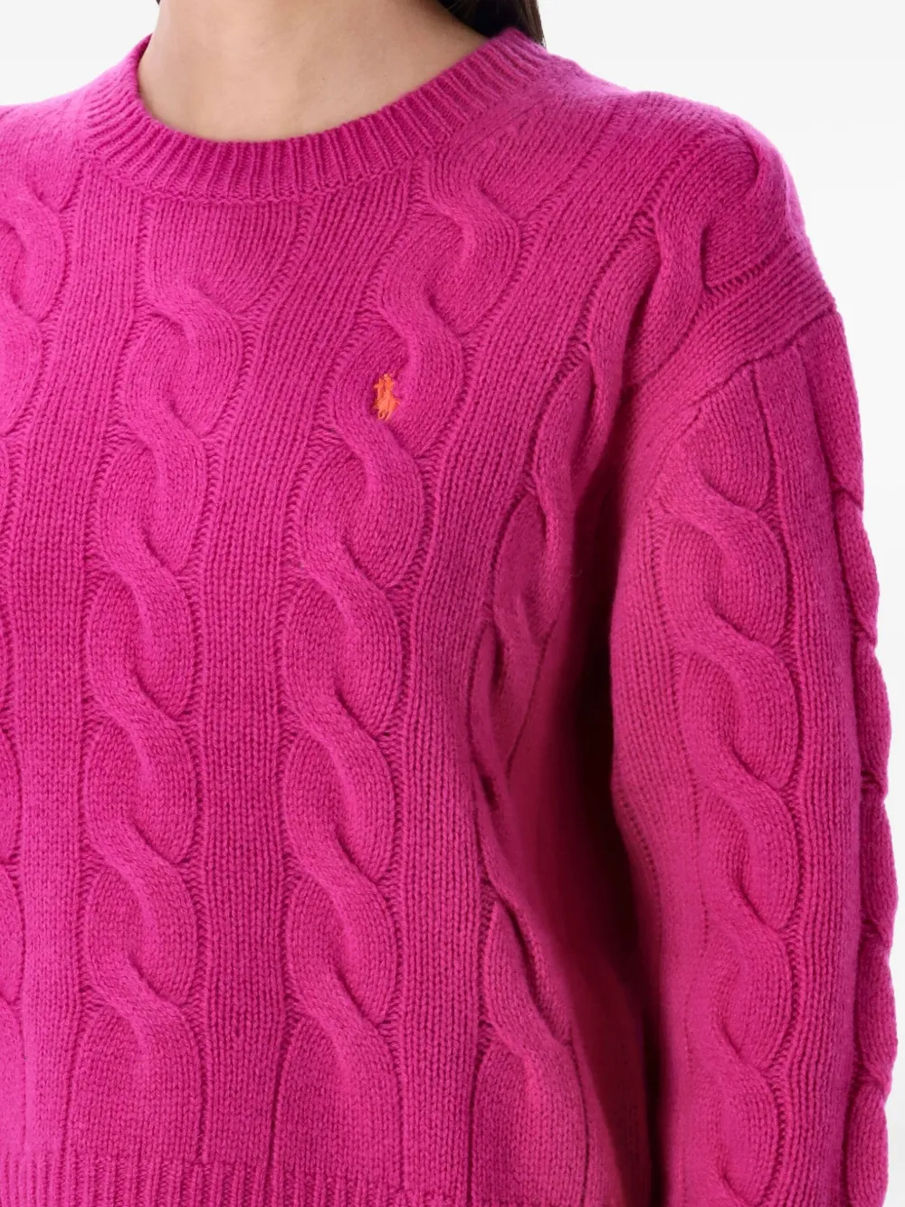 Polo Ralph Lauren cable-knit sweater Roze