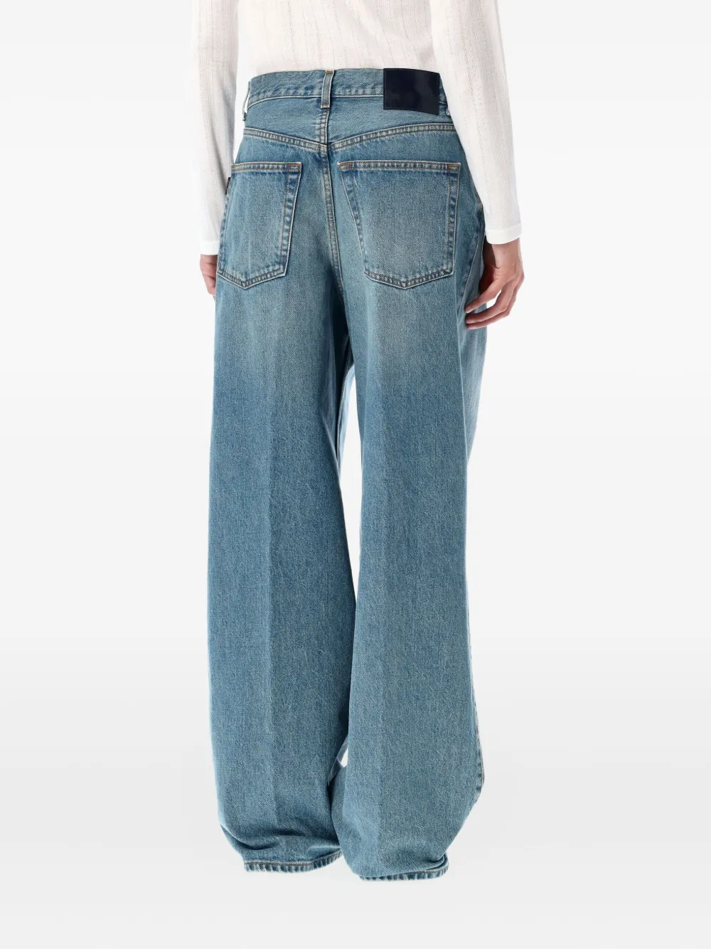 Haikure Candy geplooide jeans met wijde pijpen Blauw