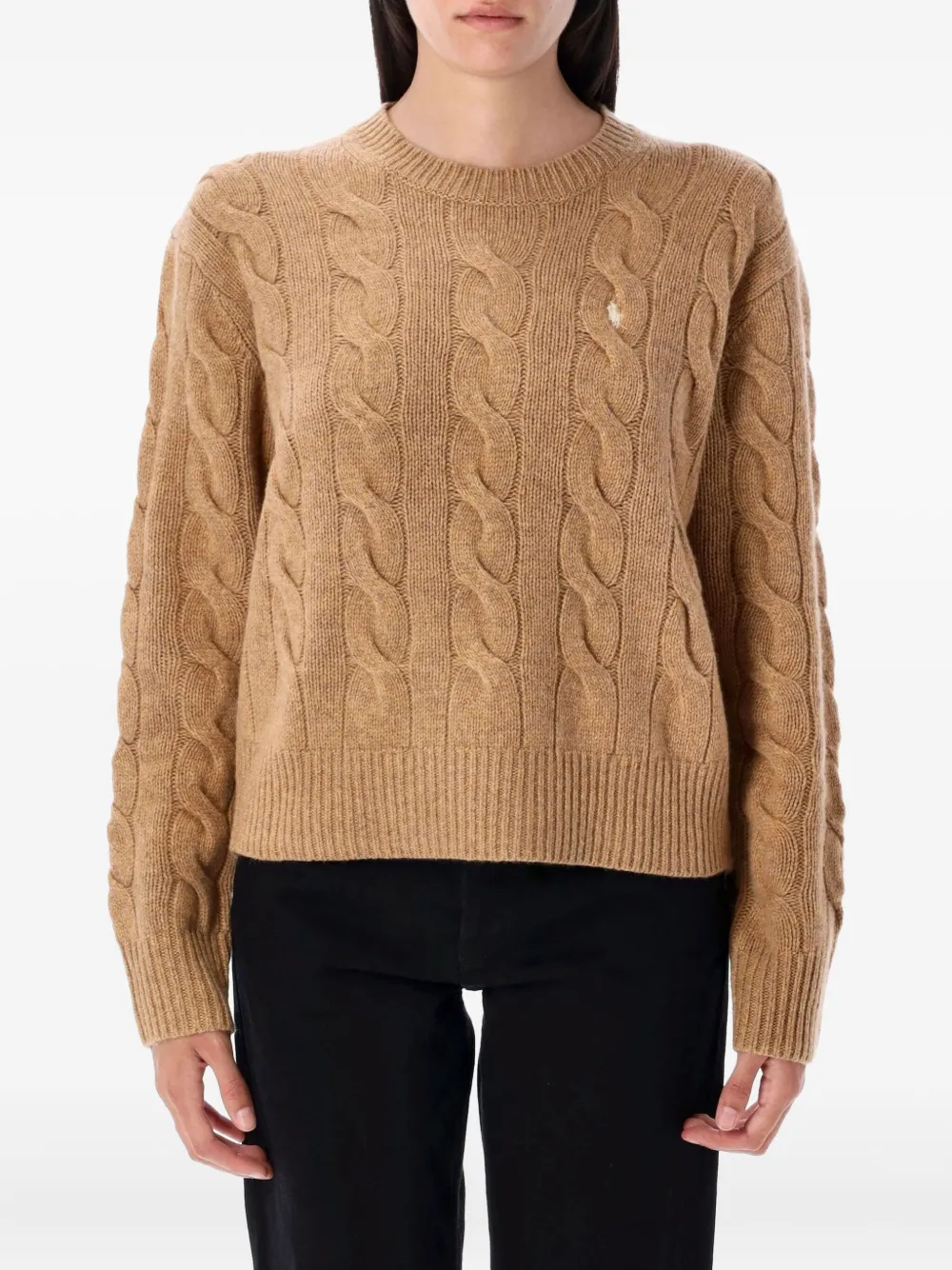 Polo Ralph Lauren cable-knit sweater Beige
