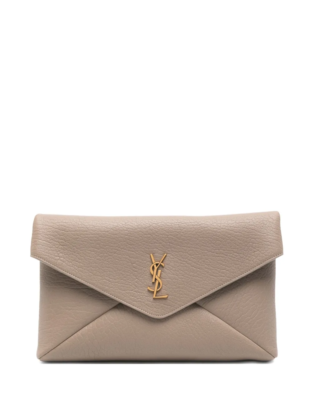 Saint Laurent Grote Cassandre clutch Grijs