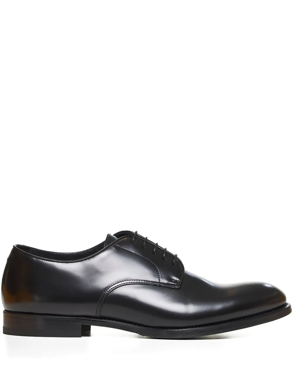 Doucal's leather lace-up Derby shoes Black