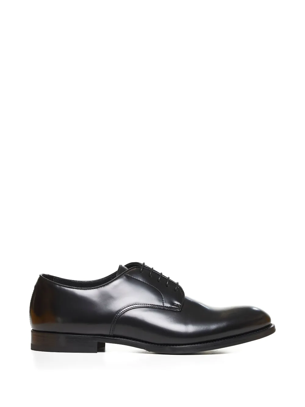 Doucal's Black Patent Leather Derby Lace-ups