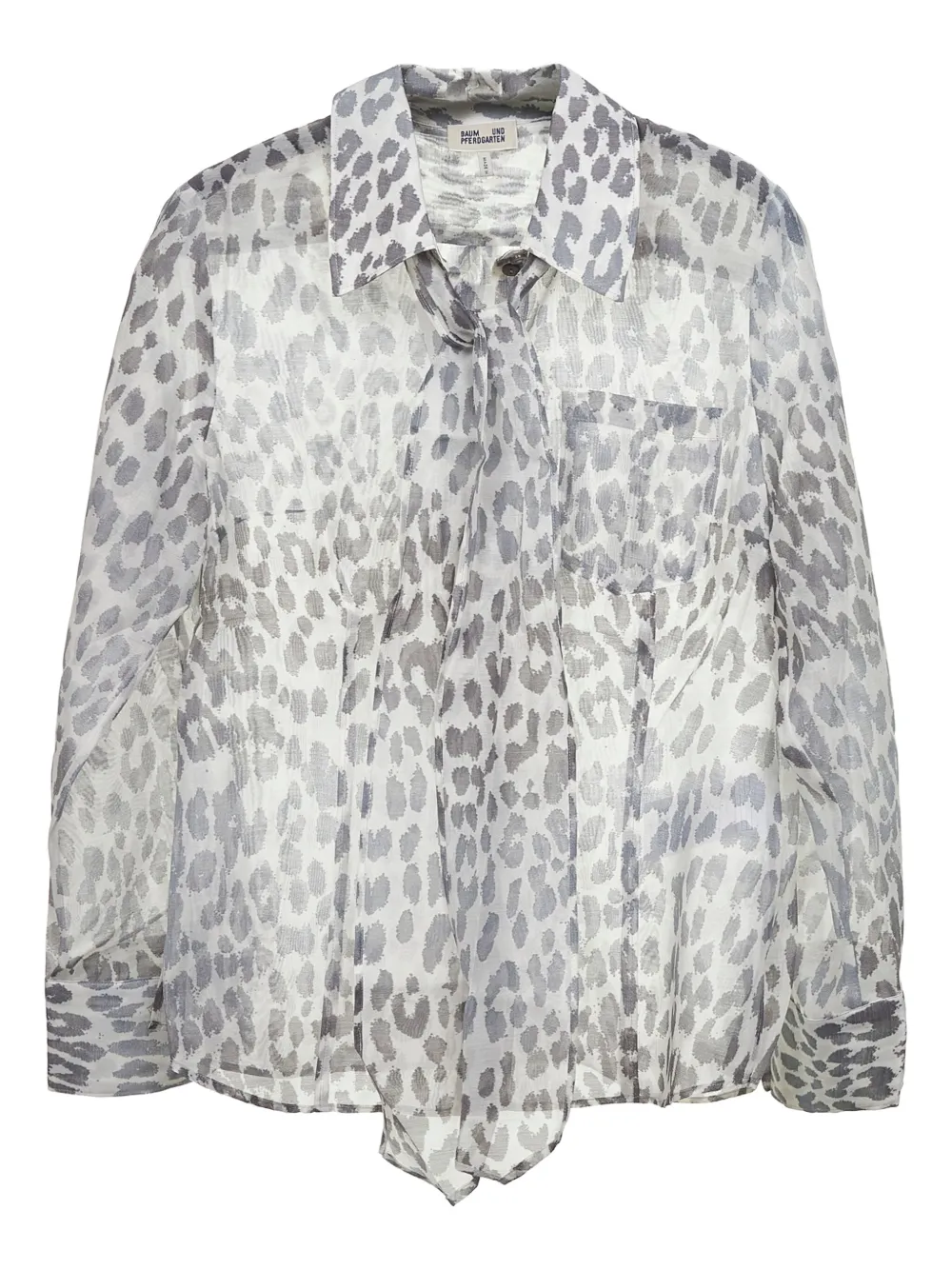 Baum Und Pferdgarten Miranda leopard-print blouse Grijs