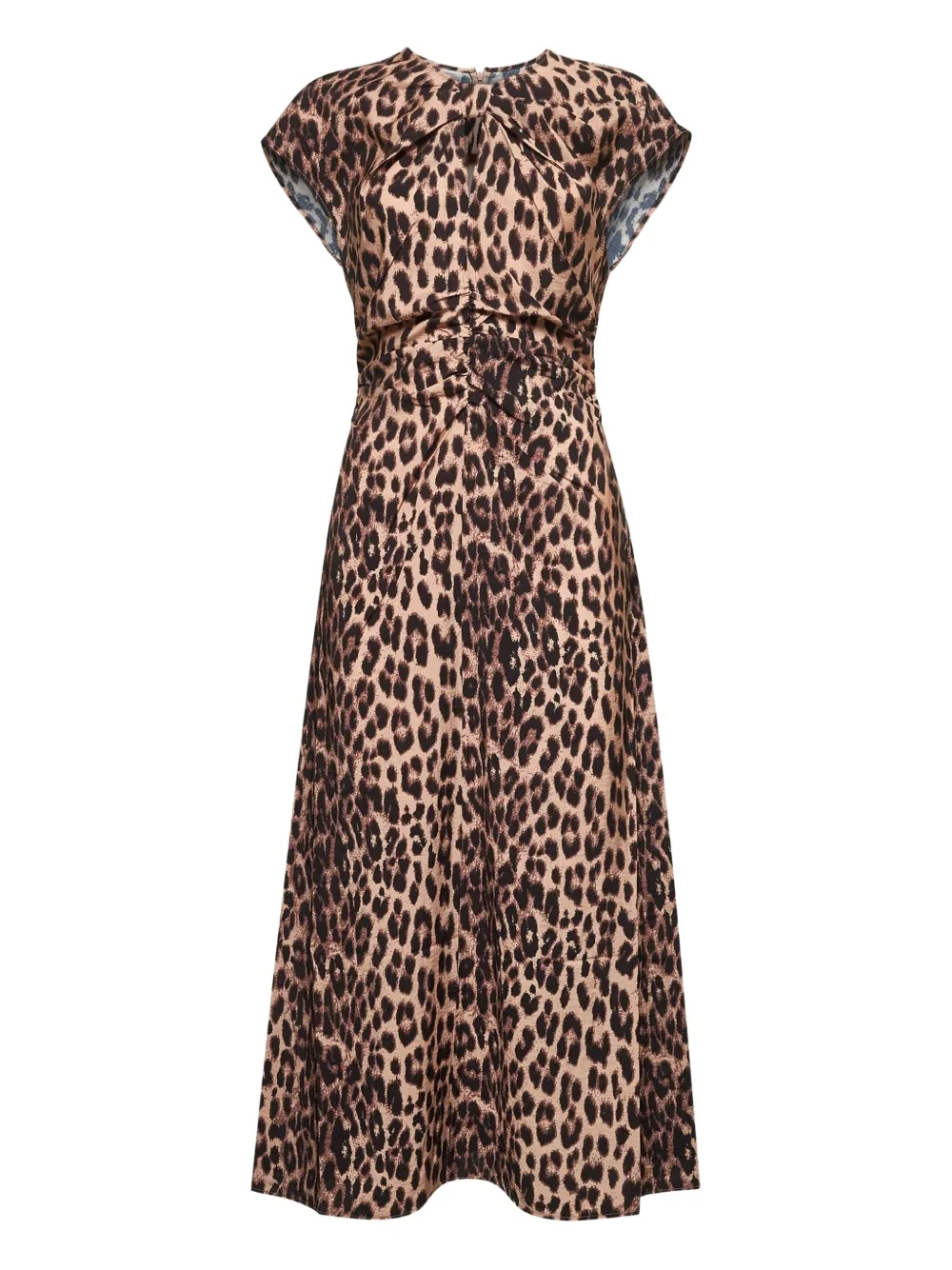 Baum Und Pferdgarten leopard-print tie-waist dress Bruin