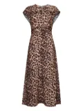 Baum Und Pferdgarten leopard-print tie-waist dress - Brown