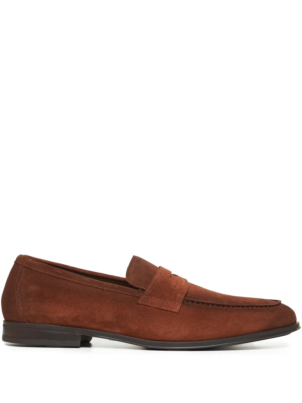 Doucal's penny suede loafers Brown