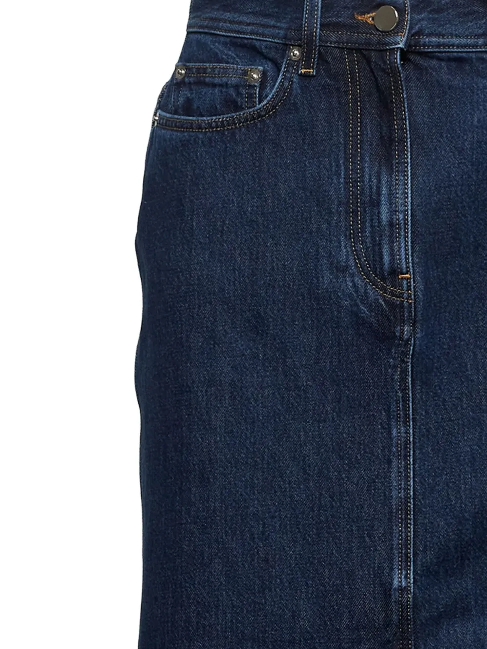 Loulou Rona denim maxi skirt Blauw