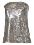 Alysi sequinned top - Silver