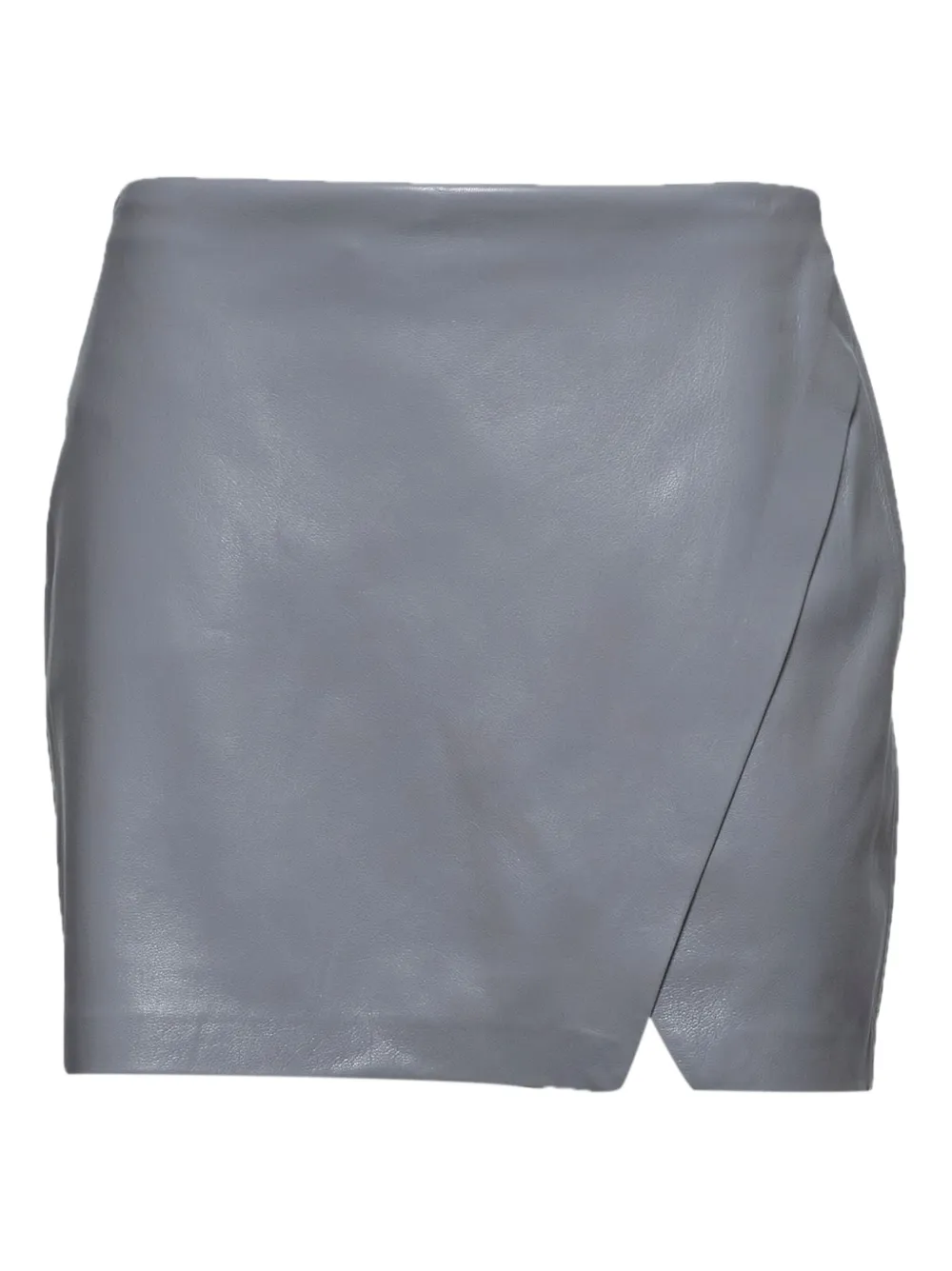 Alice + olivia wrap-front mini skirt Grijs