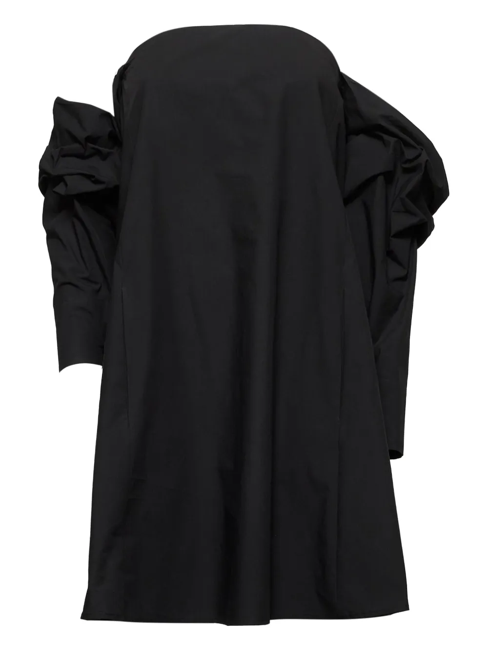 Alysi off-shoulder dress Zwart