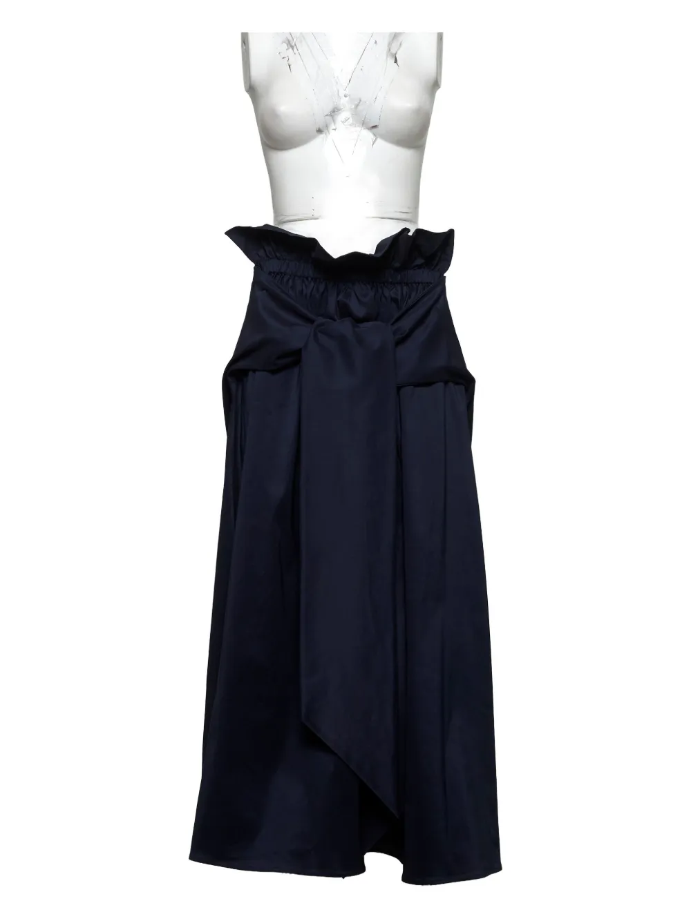 Fabiana Filippi ruffled skirt Blauw
