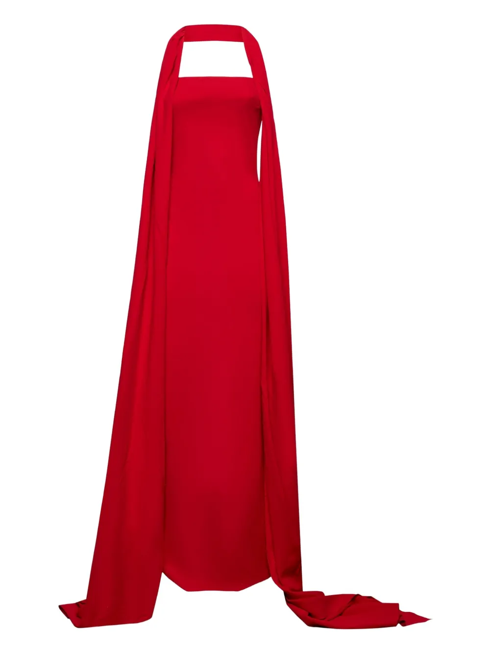 Solace London cape back dress Rood