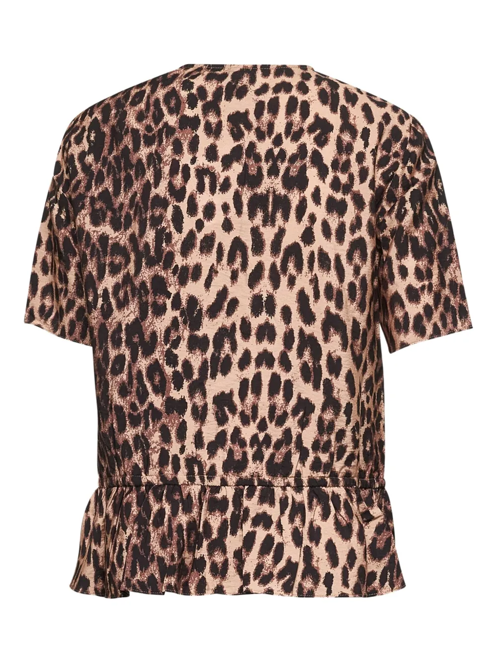 Baum Und Pferdgarten Top met luipaardprint en ruches Bruin