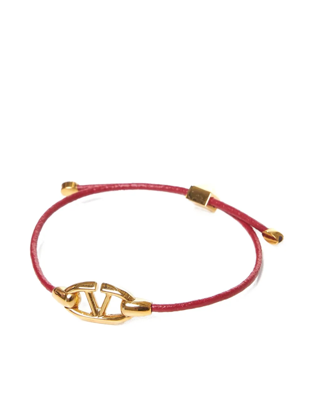 Valentino Garavani VLogo leren armband - Goud