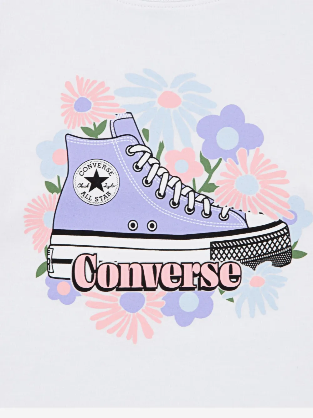 Converse Kids Converse set met bloemenprint Paars