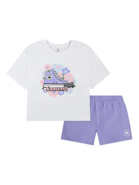 Converse Kids floral-print converse set