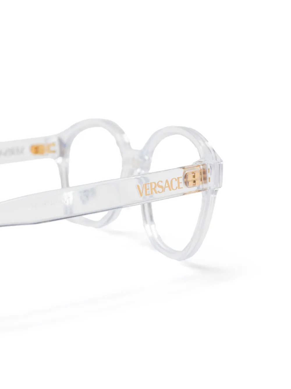 Versace Kids Bril met rond montuur Beige