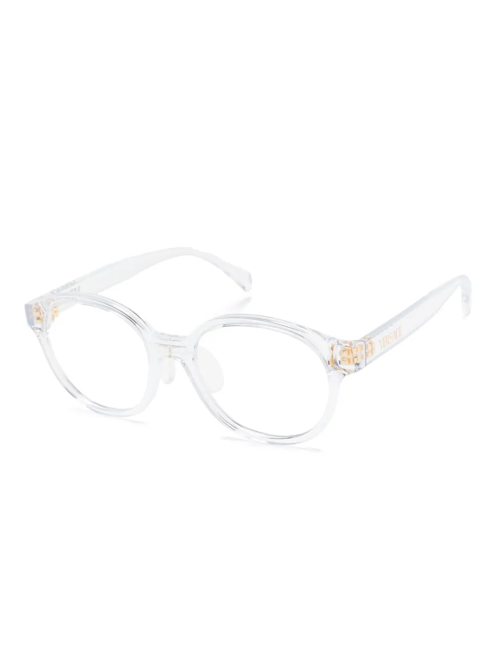 Versace Kids Bril met rond montuur Beige