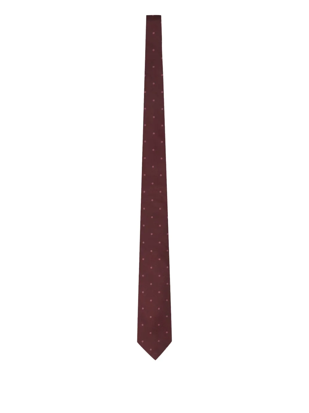 TOM FORD polka-dot jacquard silk tie Rood