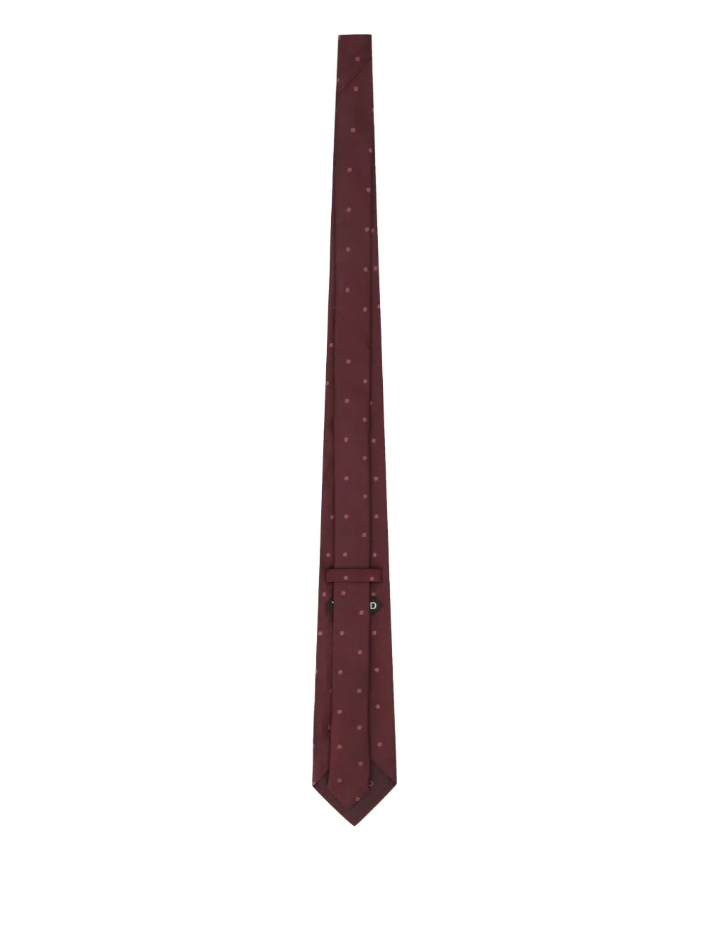 TOM FORD polka-dot jacquard silk tie Rood