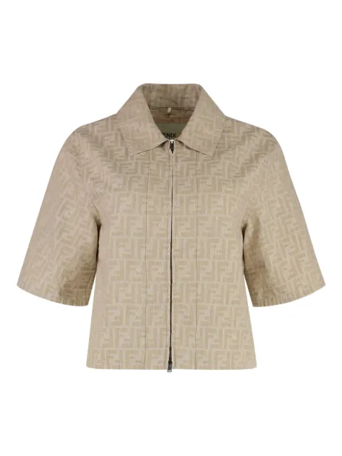 FENDI FF-motif zip-front jacket