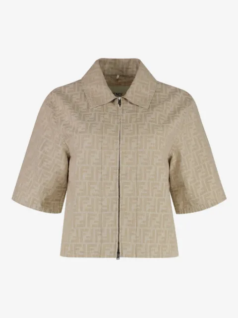 FENDI FF-motif zip-front jacket