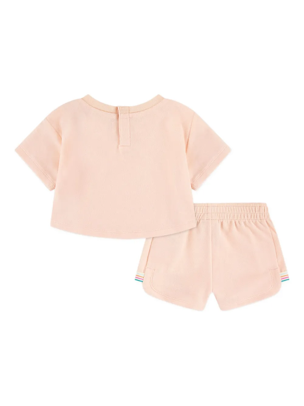 Nike Kids Let's Roll logo-embroidered shorts set Roze