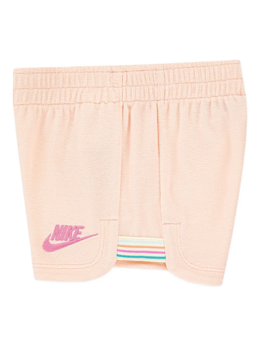 Nike Kids Let's Roll logo-embroidered shorts set Roze