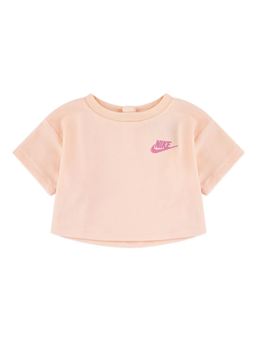 Nike Kids Let's Roll logo-embroidered shorts set Roze