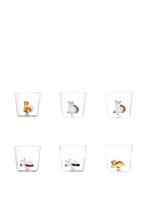 Ichendorf Milano Tabby Cat tumblers (set of six)