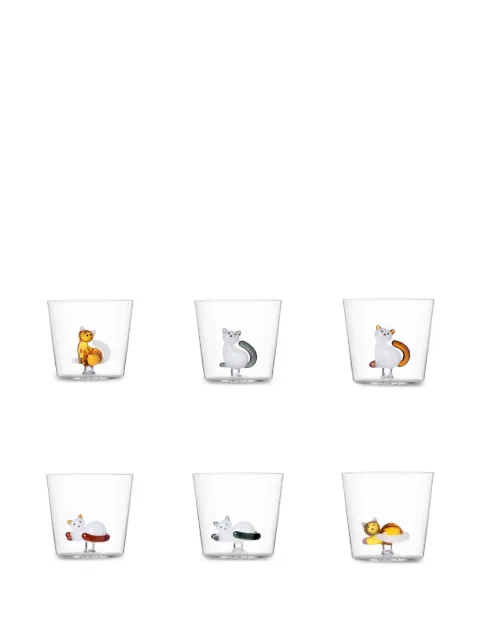 Ichendorf Milano set de seis vasos Tabby Cat