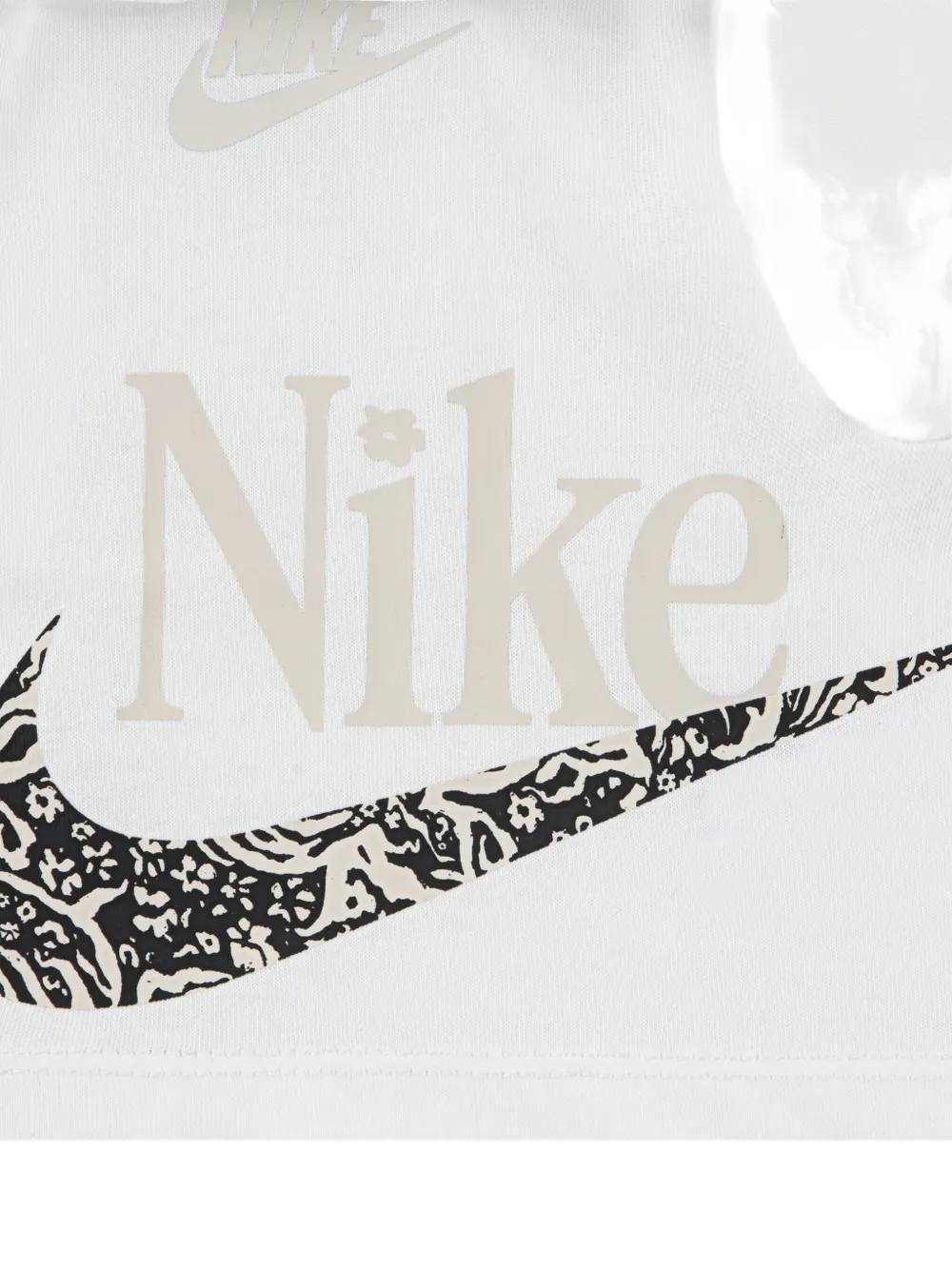Nike Kids Geribbelde shorts set met logoprint Zwart
