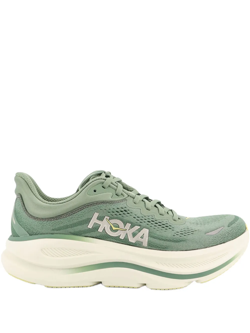 Hoka M Bondi 9 Synthetic Fabric Sneakers In Green
