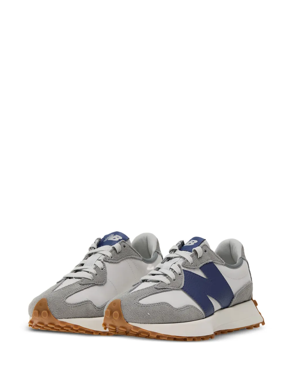 New Balance 327 suede leather trainers Grey