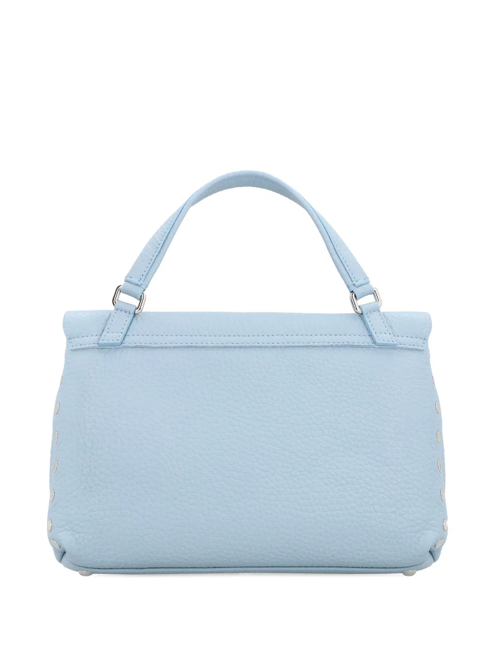 Zanellato Postina kleine shopper verfraaid met studs Blauw