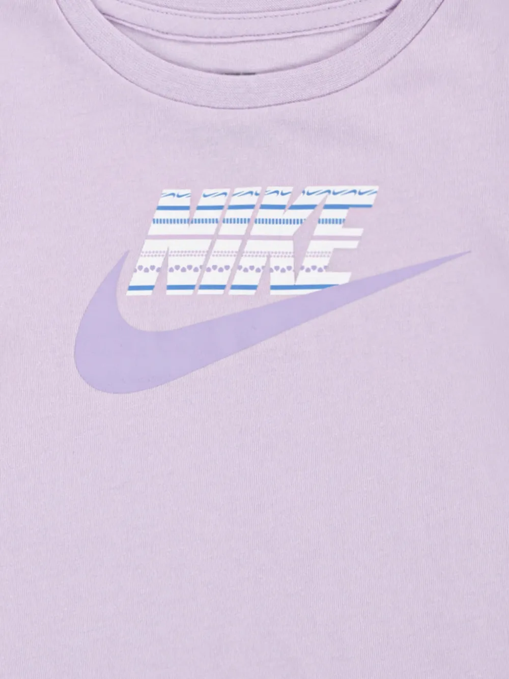 Nike Kids Shorts set met logopatch en elastische taille Paars