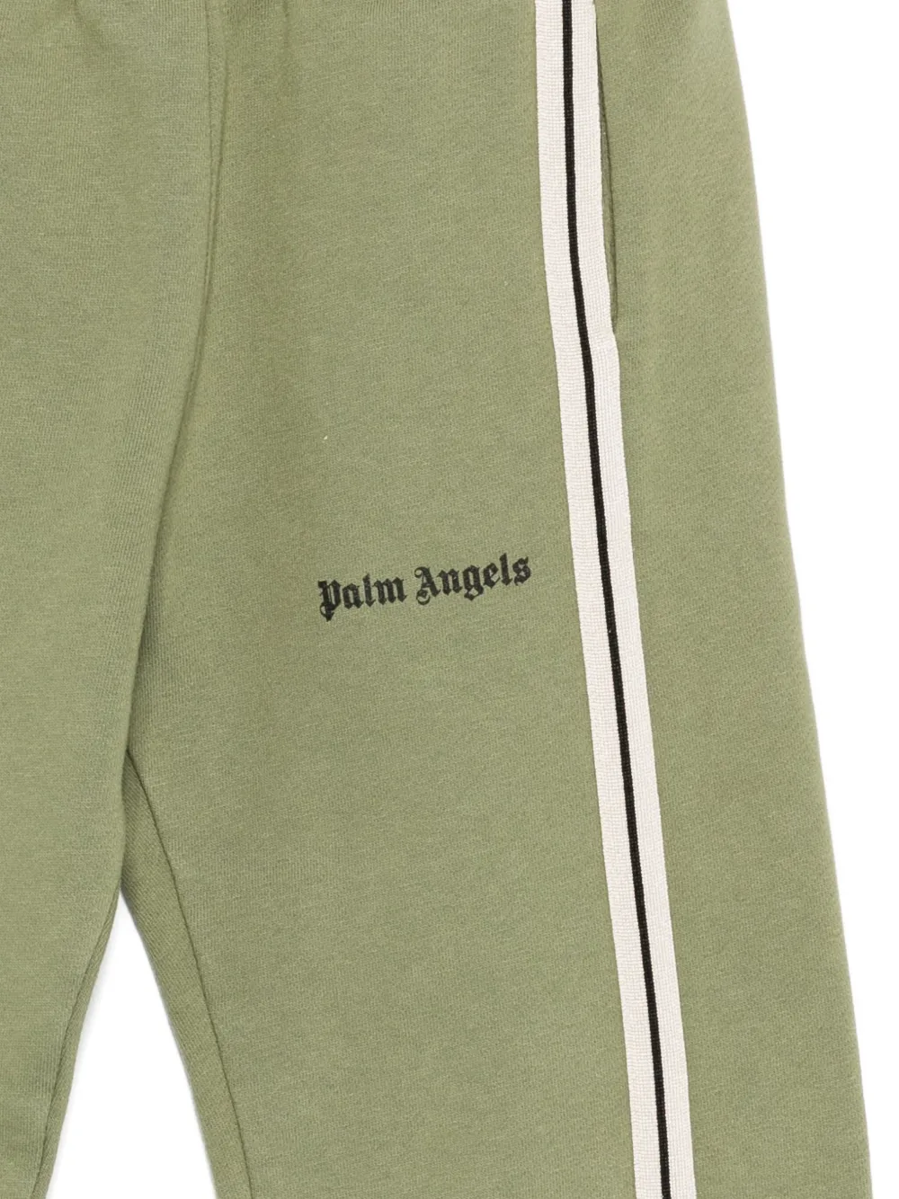 Palm Angels Kids cotton track pants Groen
