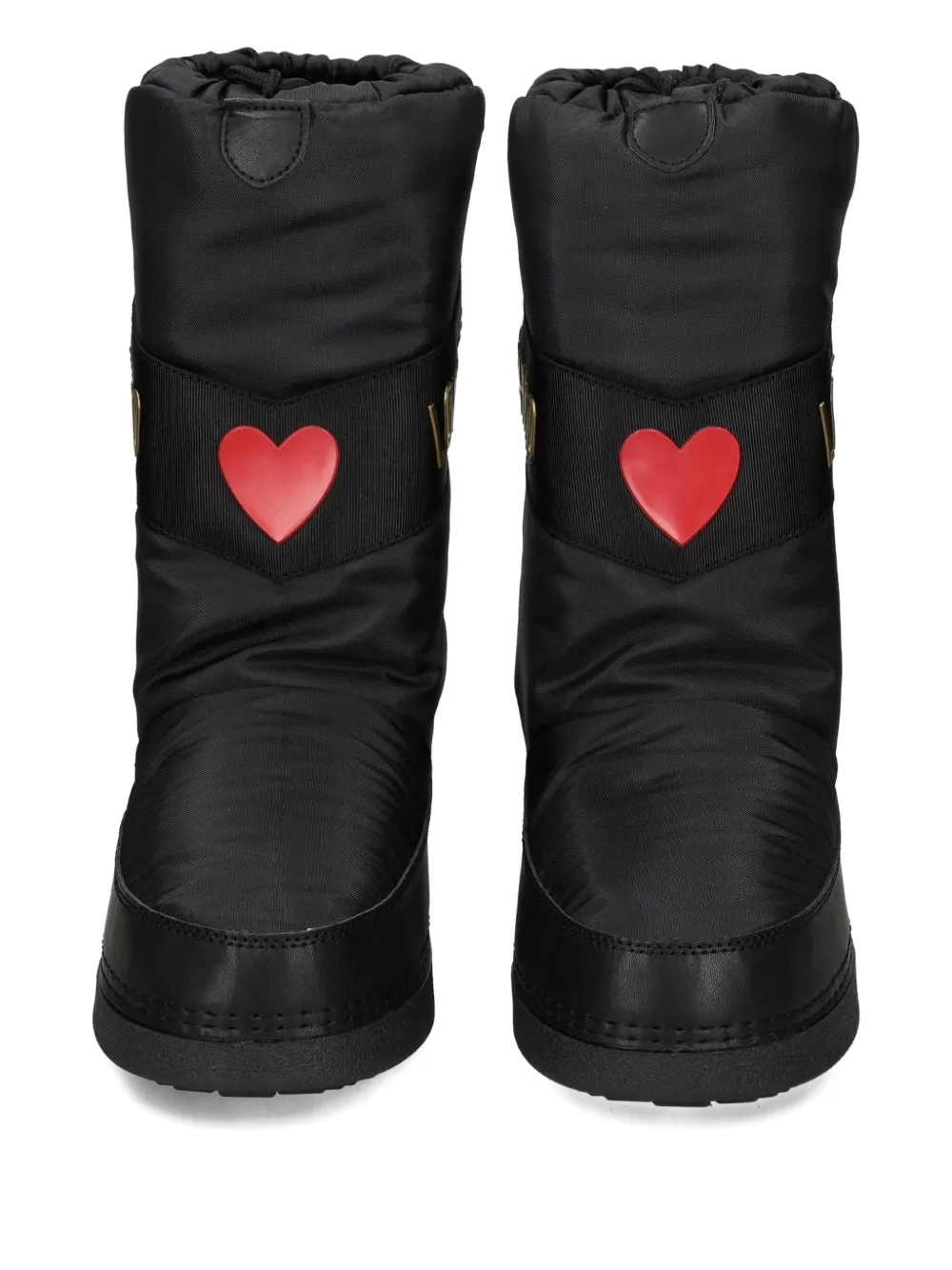Love Moschino logo-print snow boots Black