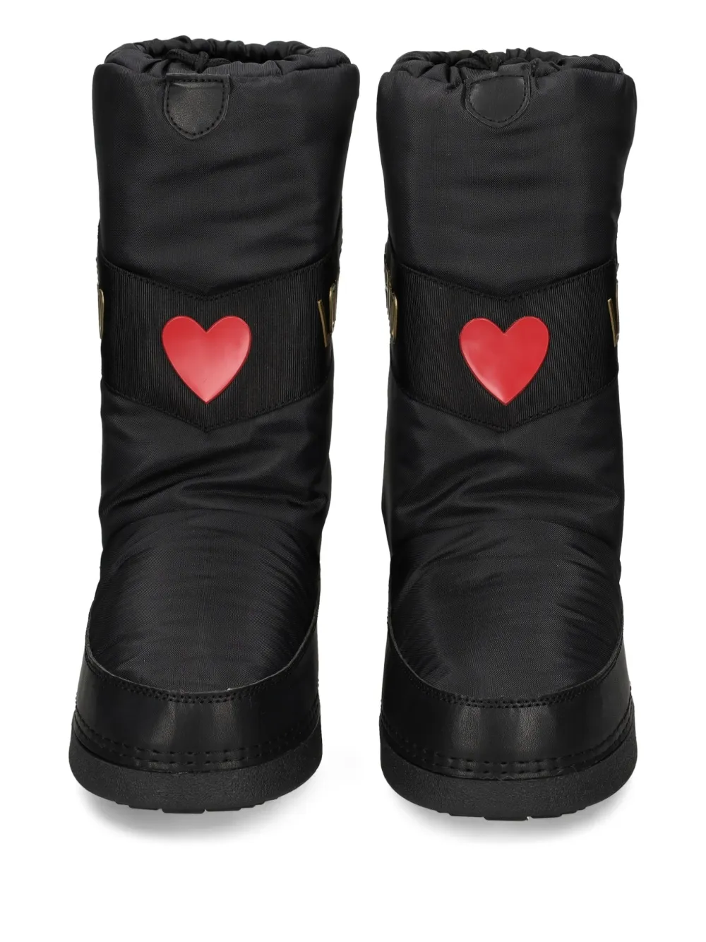 Love Moschino logo-print snow boots Black