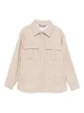 Eleventy Kids herringbone-pattern shirt - Neutrals