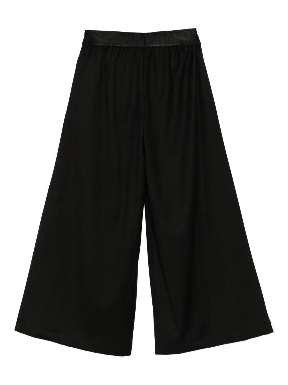 John Richmond Junior logo-waistband wide-leg trousers Zwart