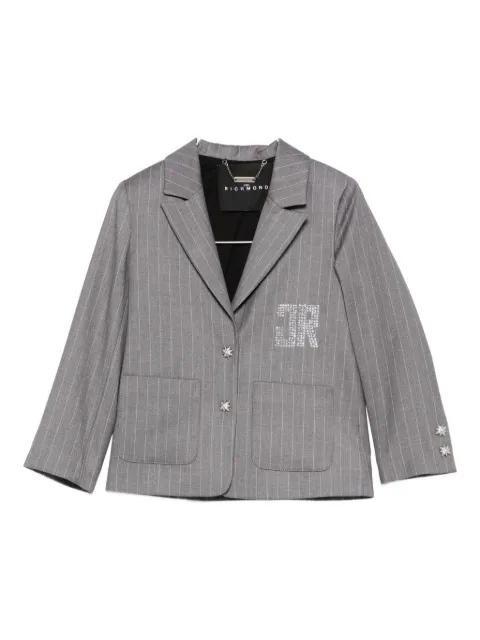 John Richmond Junior pinstripe crystal-embellished blazer