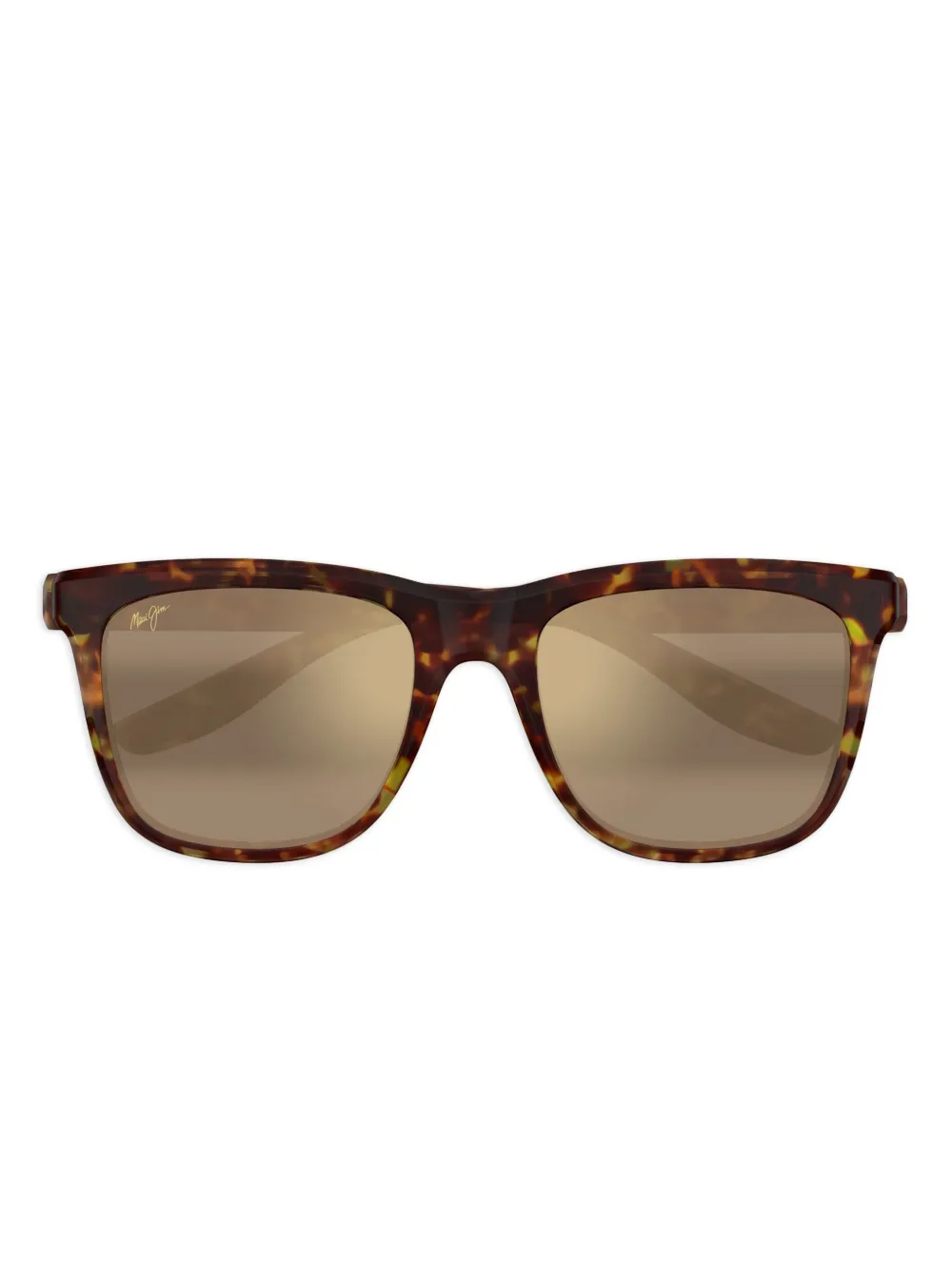 Maui Jim Pehu tortoiseshell square-frame sunglasses Bruin