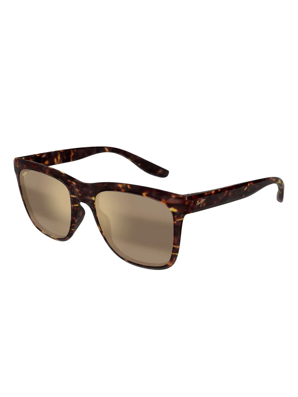 Maui Jim Pehu tortoiseshell square-frame sunglasses Bruin
