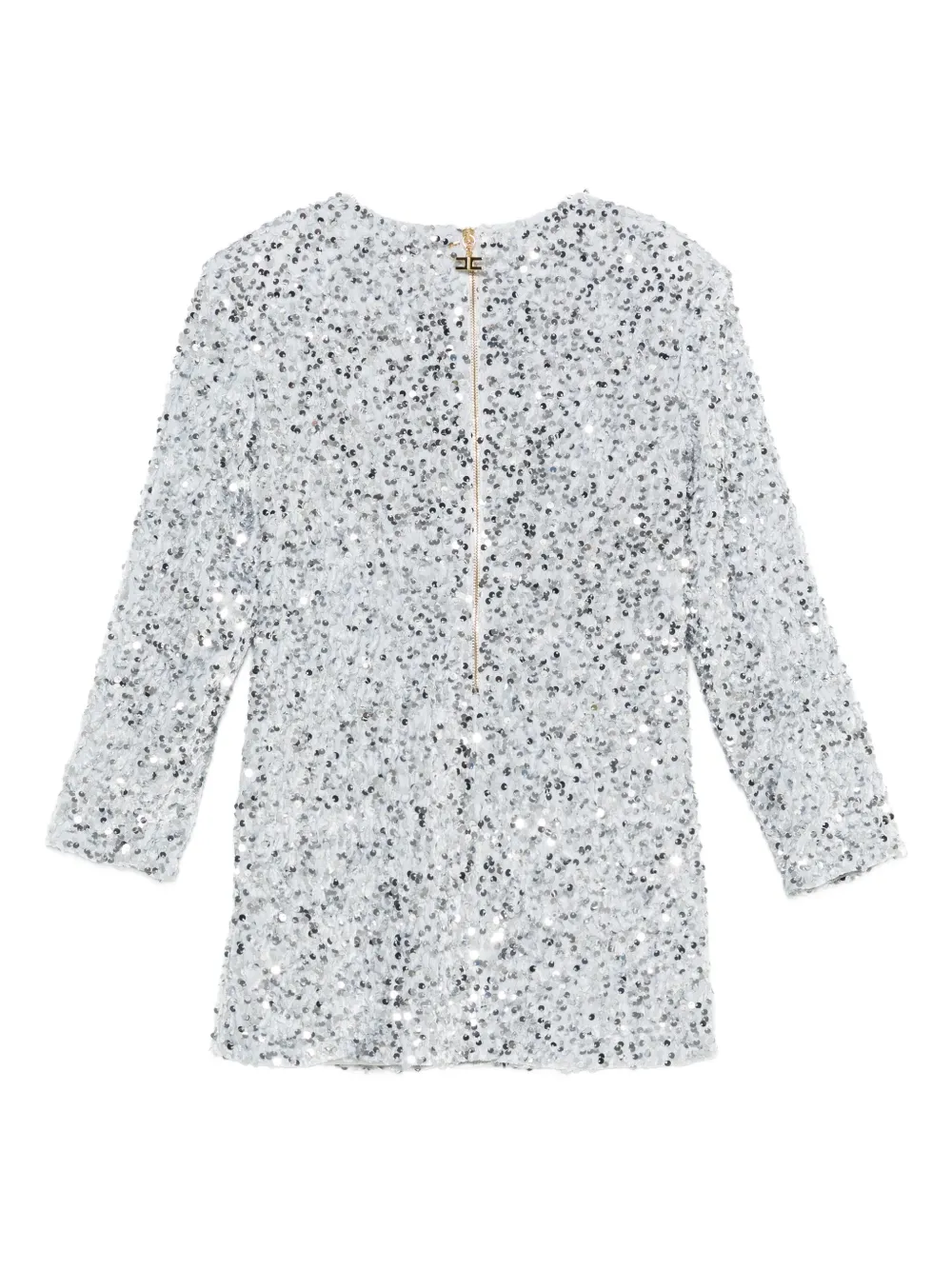 Elisabetta Franchi Kids sequinned dress Zilver