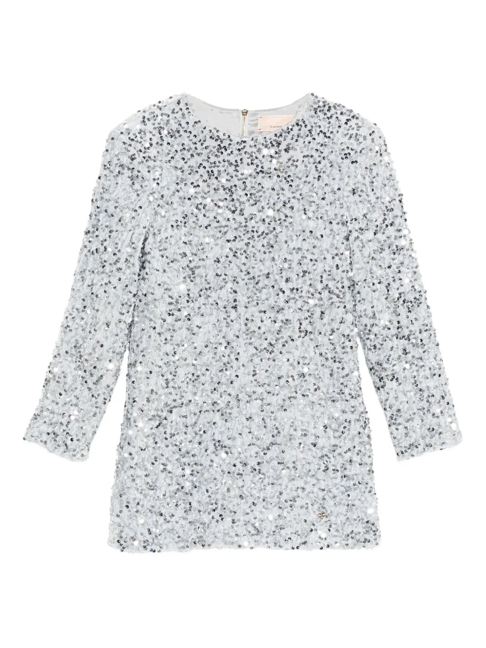 Elisabetta Franchi Kids sequinned dress Zilver