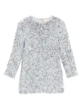 Elisabetta Franchi Kids sequinned dress - Silver