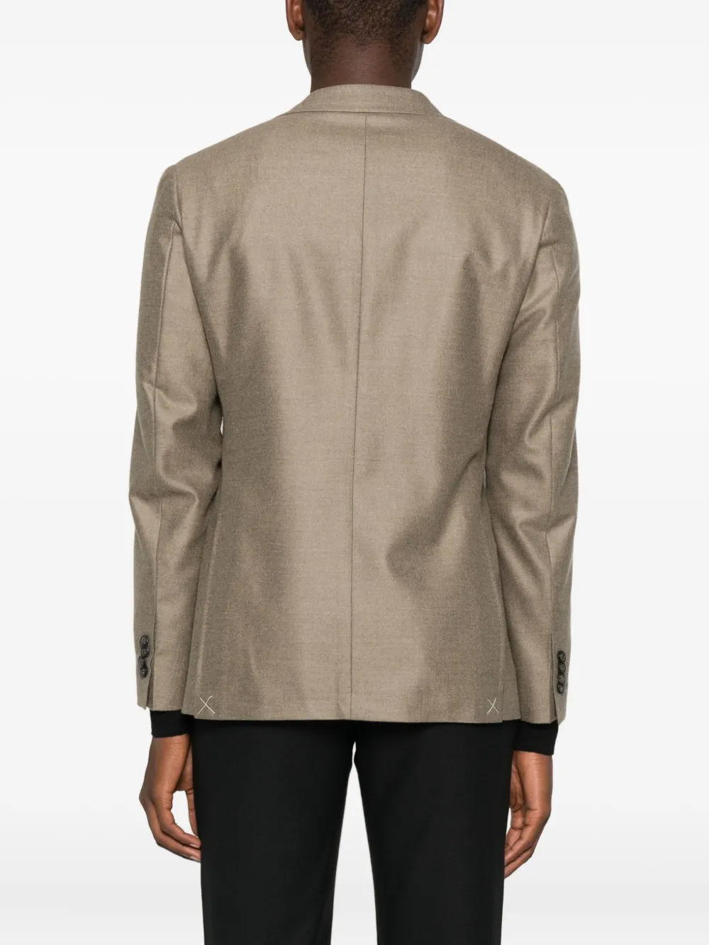 Canali Blazer met enkele rij knopen Bruin